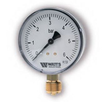 Манометр Watts F+R200 63/6 радиальный G 1/4" от 0 до 6 бар