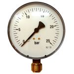 Манометр Watts F+R200 100/25 радиальный G 1/2" от 0 до 25 бар