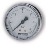 Манометр Watts F+R100 50/6 аксиальный G 1/4" от 0 до 6 бар